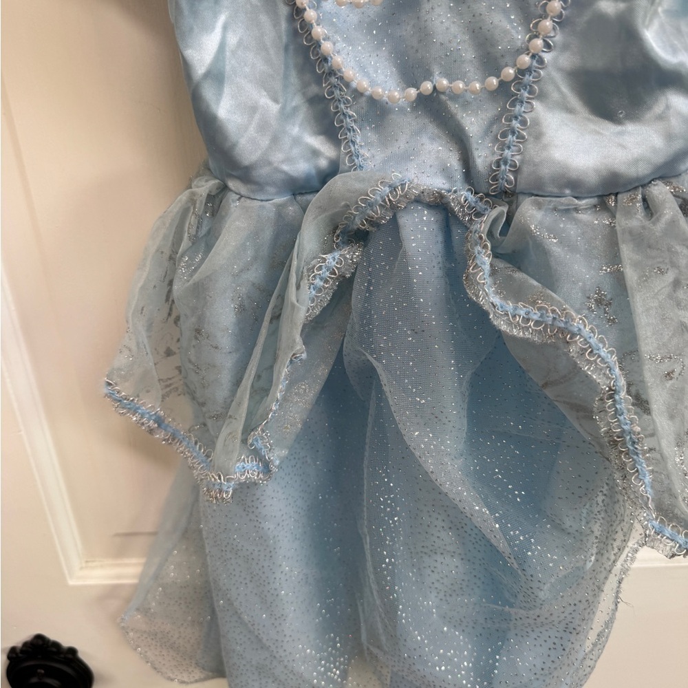 Disney Girls 4 - 6 Cinderella Blue Sparkle Princess Dress Up Costume - Picture 6 of 14